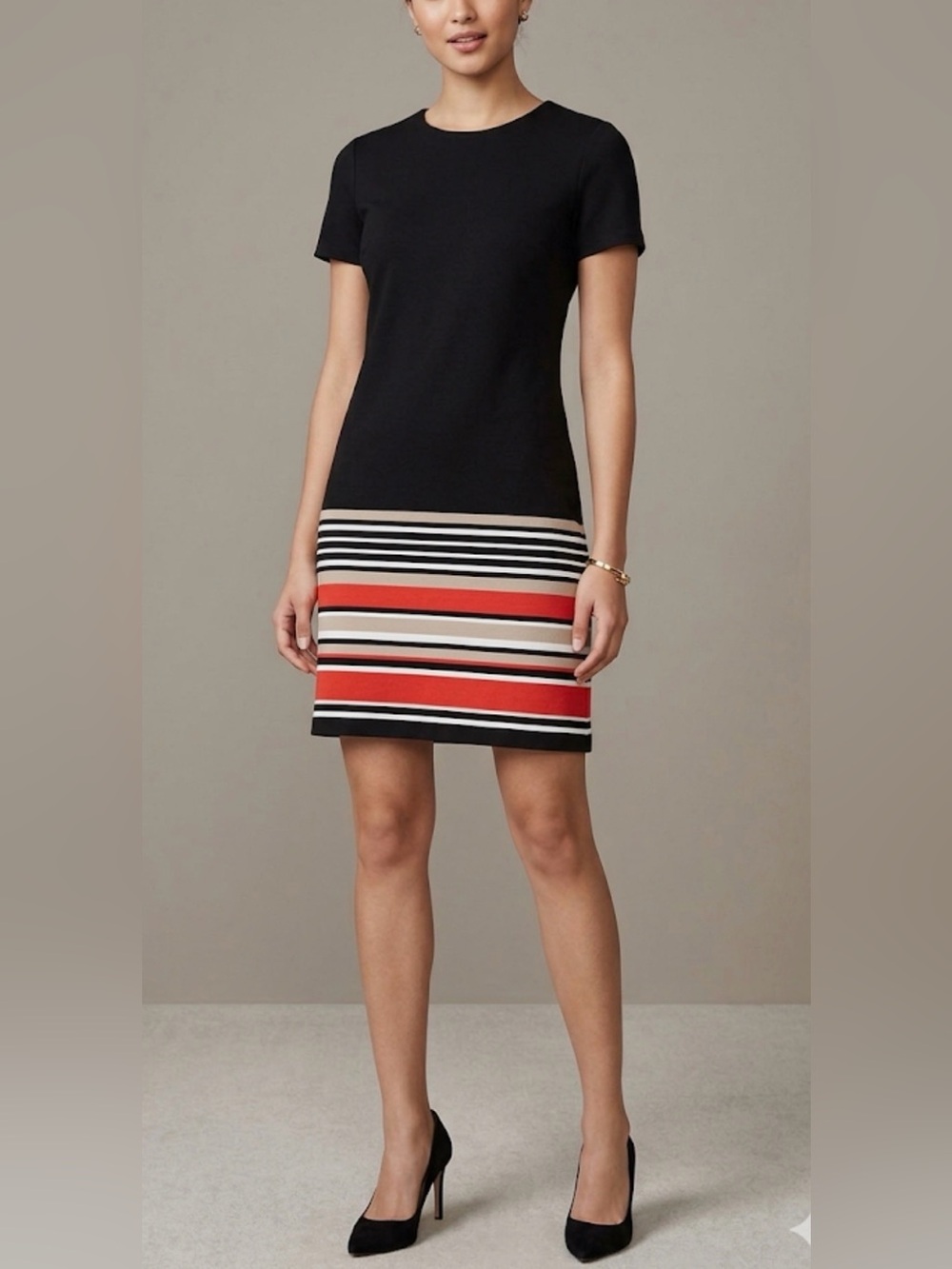 Calvin Klein Colorblock Knit Dress, Size 6